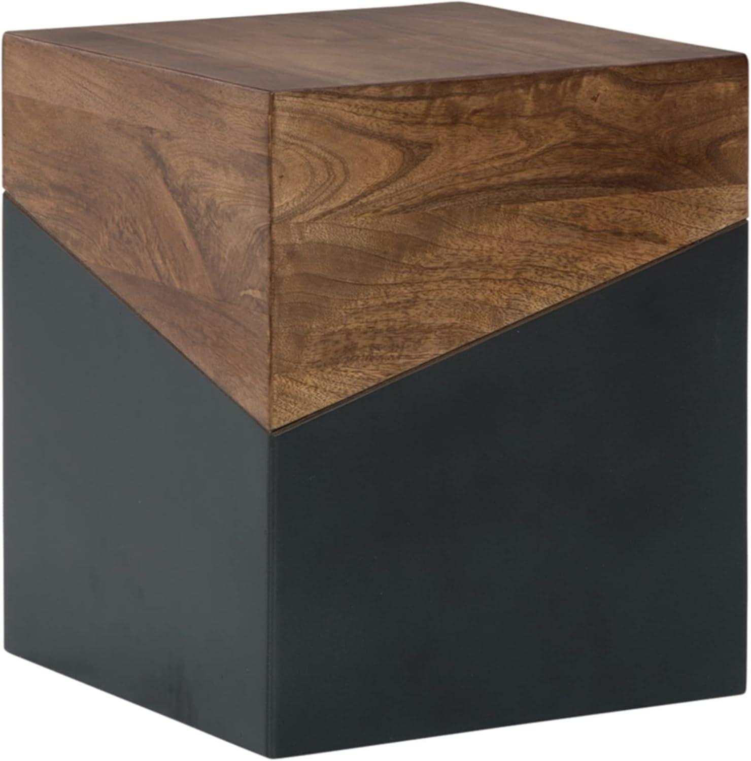 Signature Design by Ashley Contemporary Trailbend Accent Table  Brown/Gunmetal