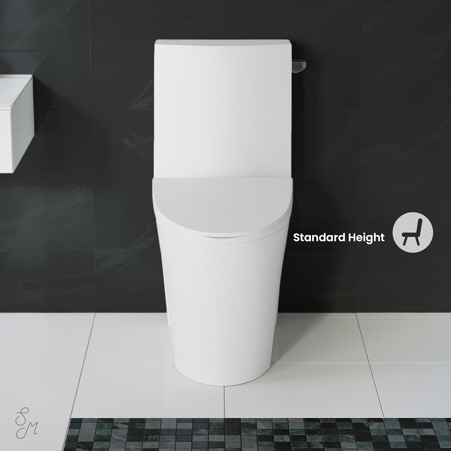 St. Tropez One Piece Elongated Toilet Dual Vortex Flush 1.6 GPF