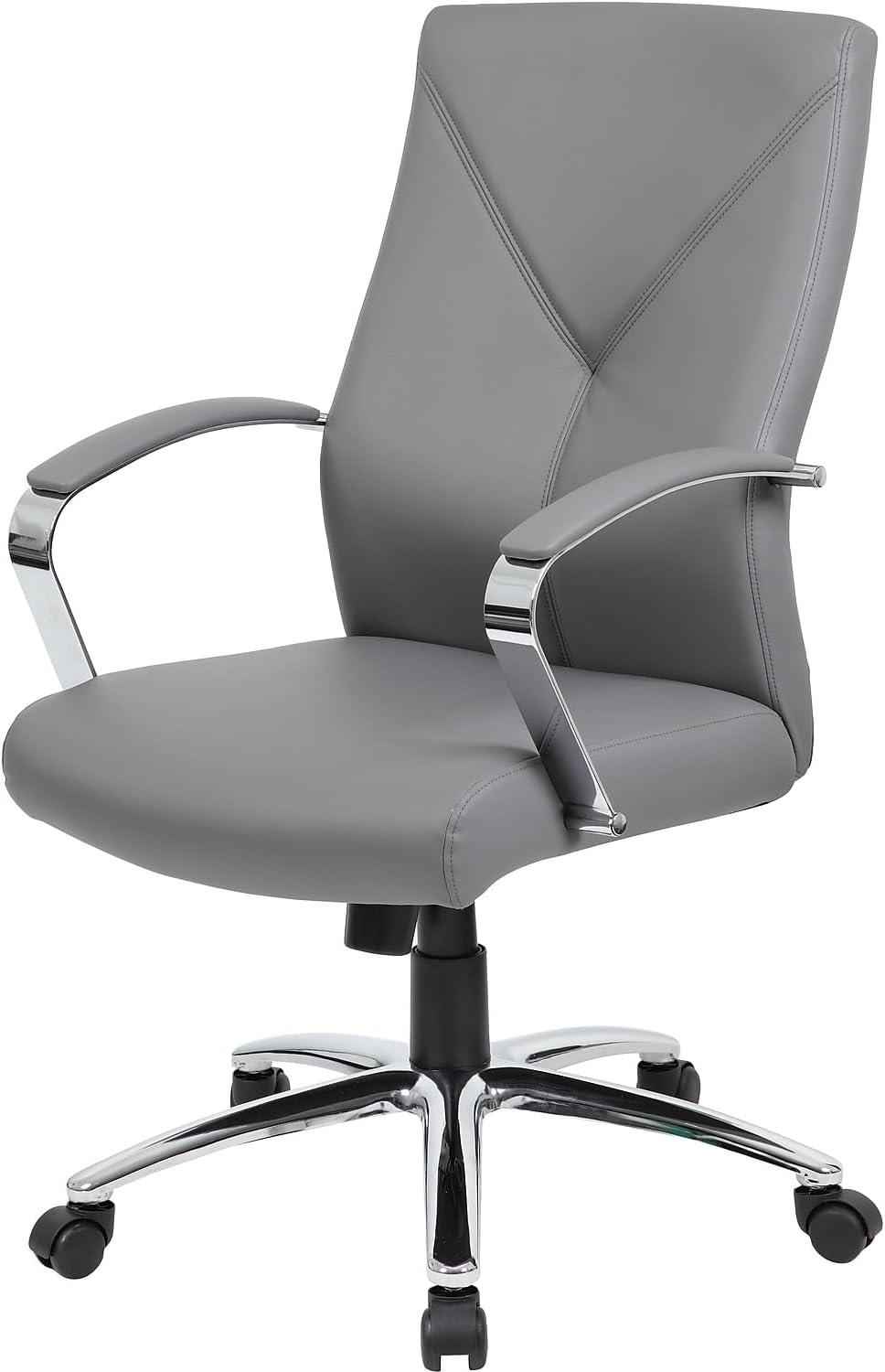 Boss Office Products Leather Conference Chair