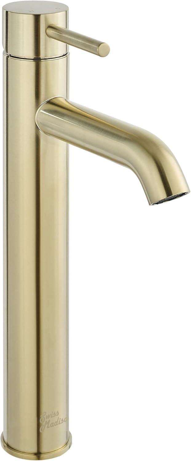 Ivy Brushed Gold Single-Handle High Arc Bathroom Faucet