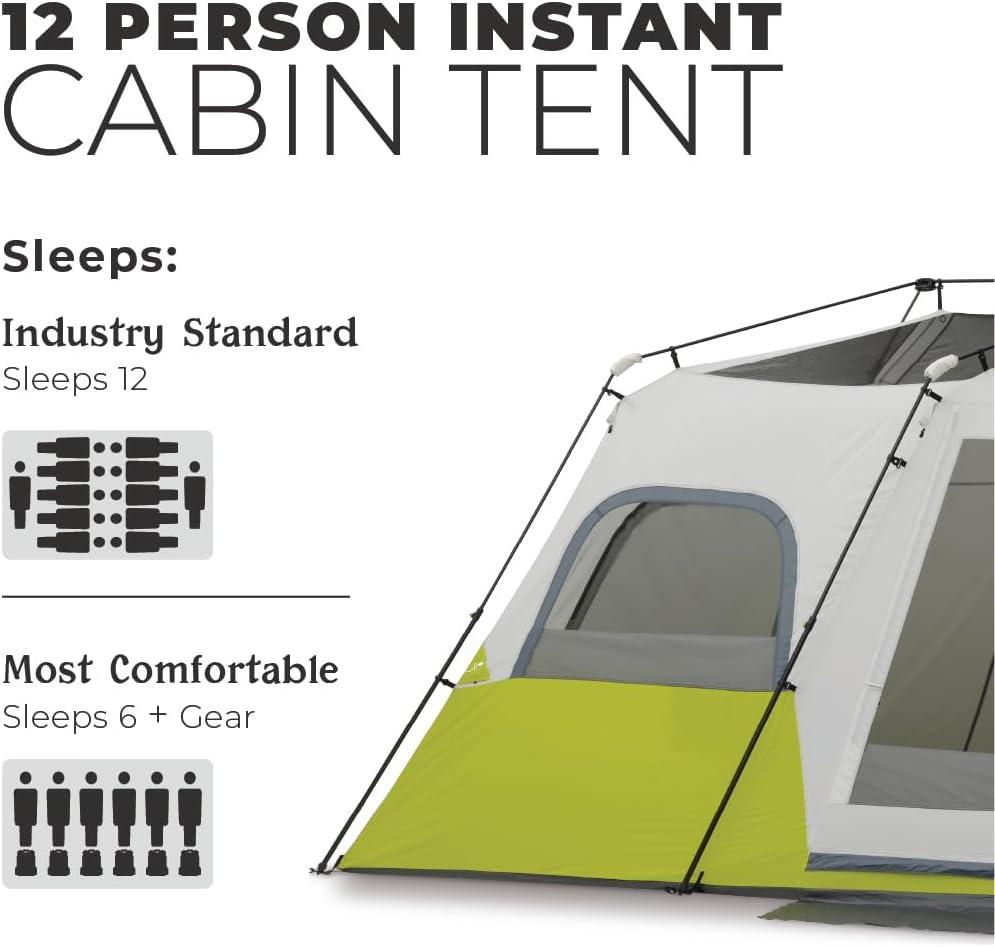 Core Equipment Instant Cabin 12 Person Tent