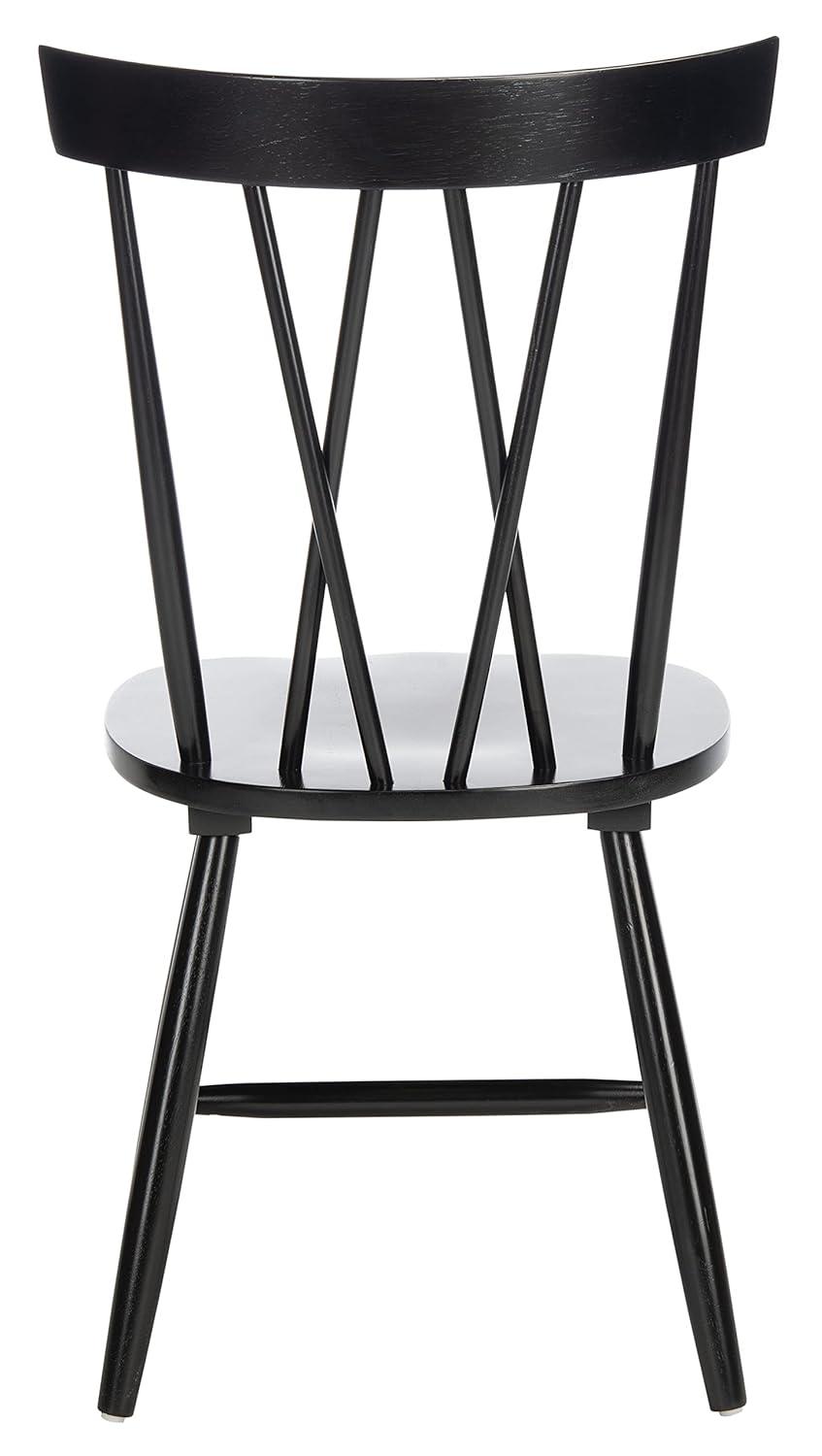 Friar Dining Chair (Set of 2) - DCH1401 - Black - Safavieh