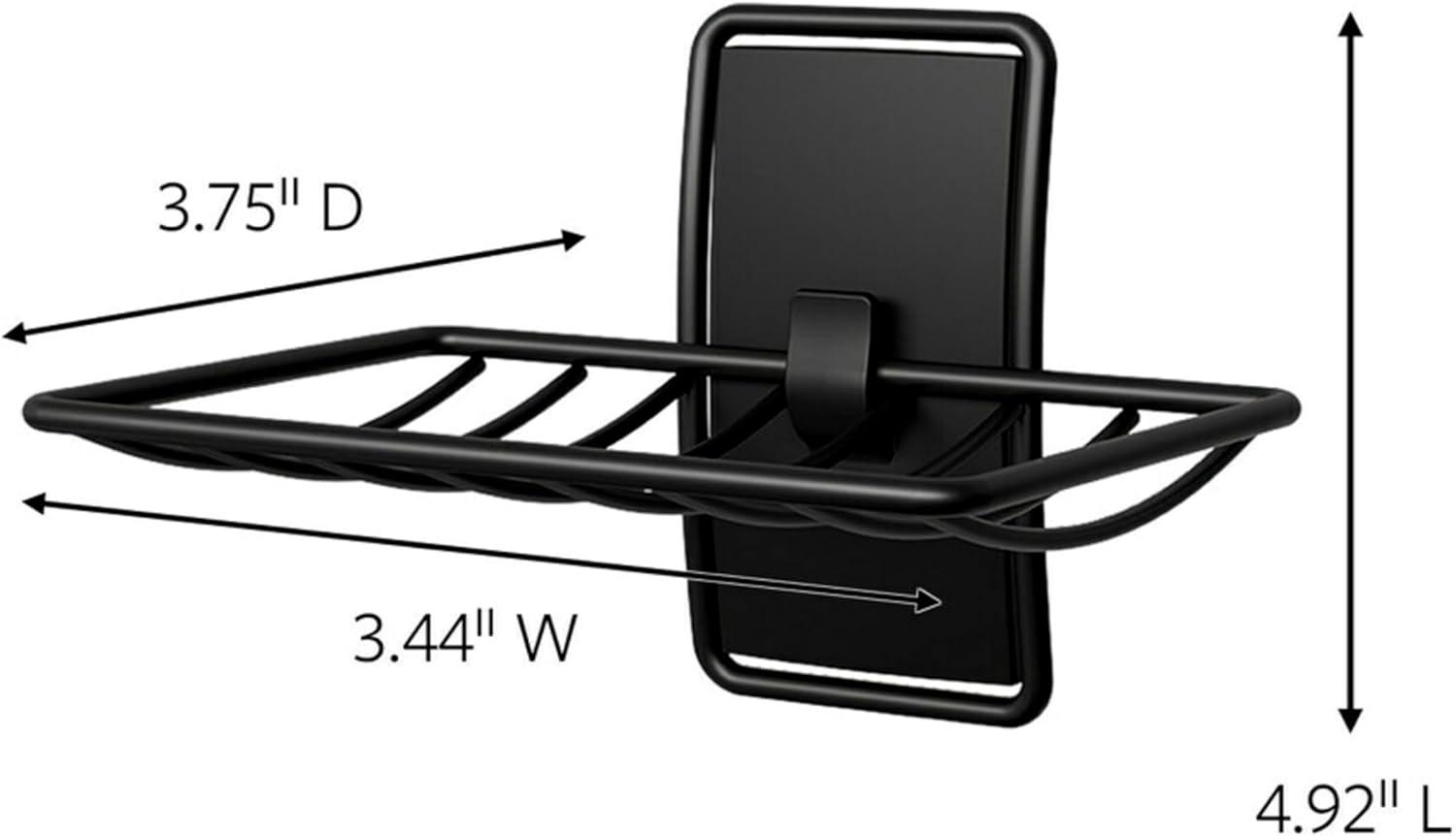 Command Soap Dish, Satin Nickel, Bathroom Organizer, 1 Soap Dish and 2 Command Strips