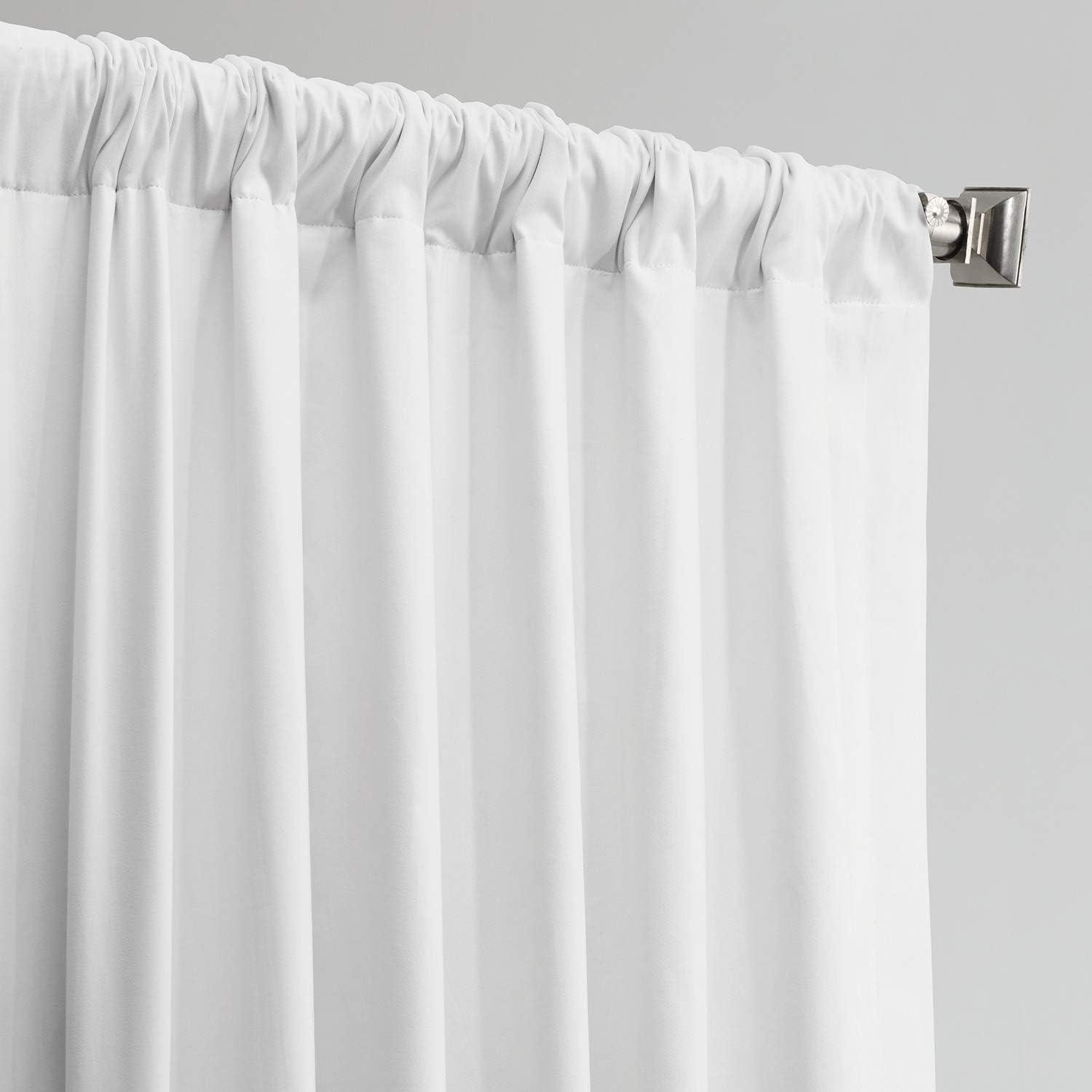 Fresh Popcorn Solid Cotton Blackout Curtain (1 Panel), Fresh Popcorn, 50W X 84L