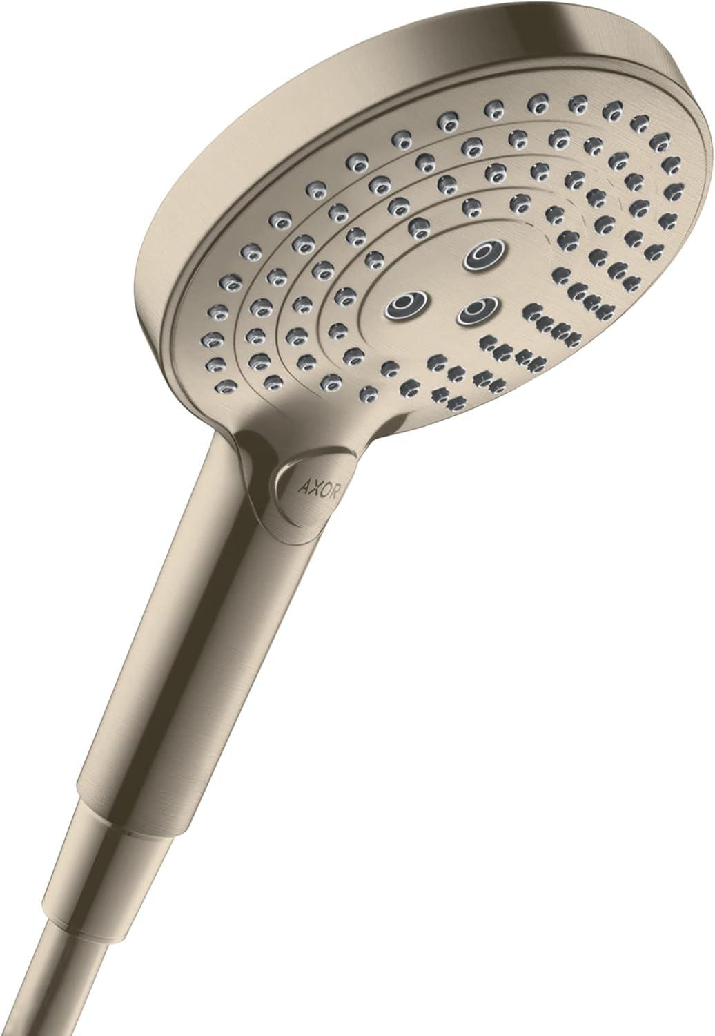 Brushed Nickel Modern Handheld Multi-Function Shower Head