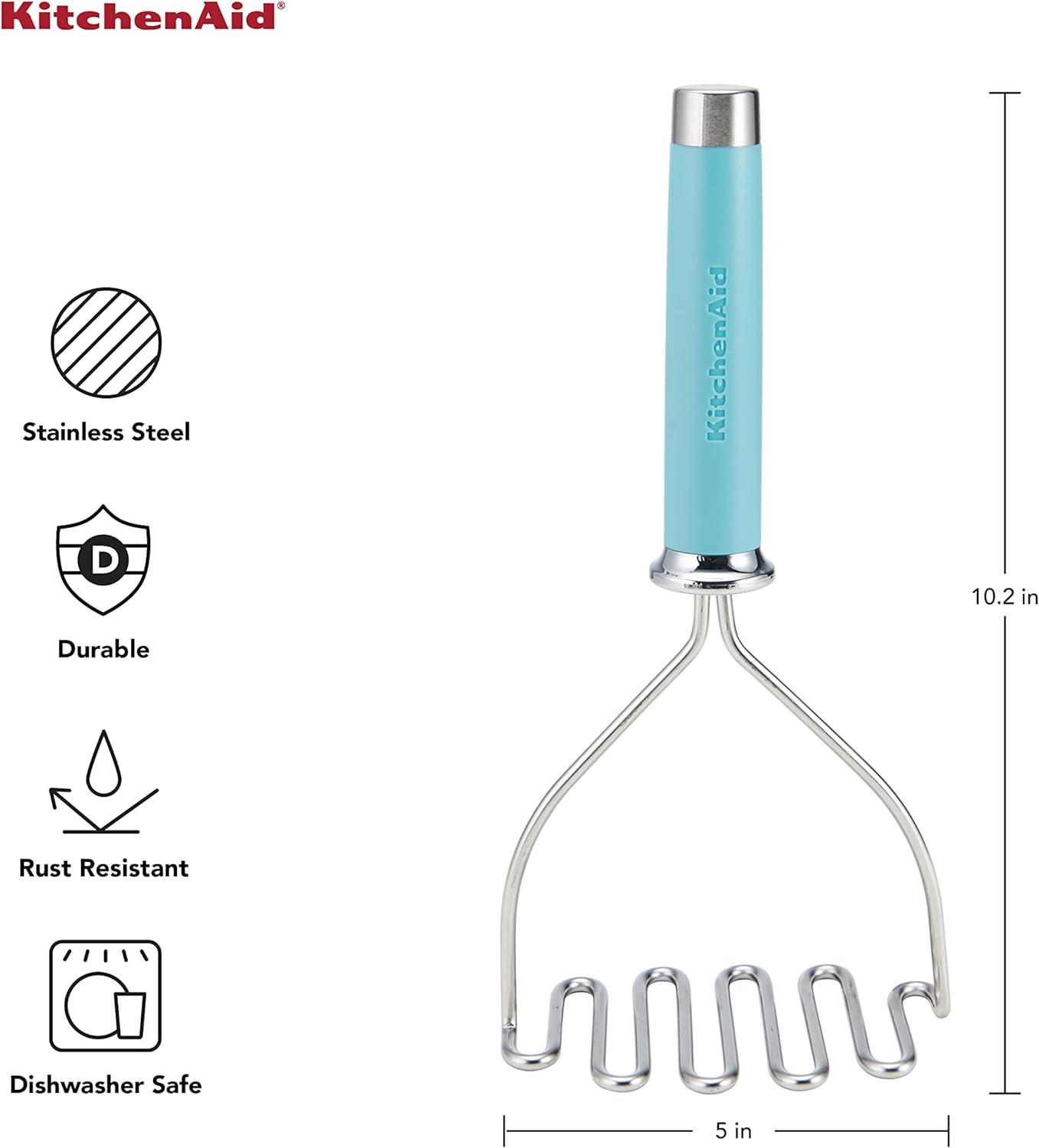 Aqua Sky Stainless Steel Wire Masher with Ergonomic Handle