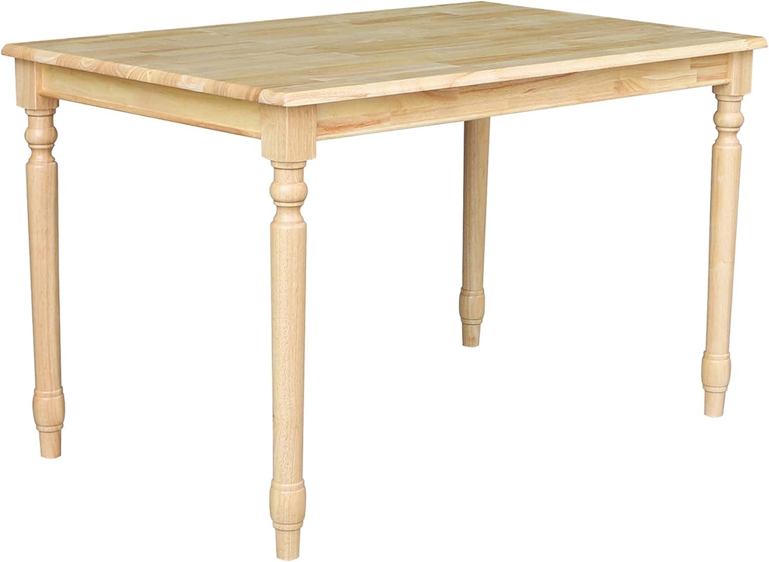 GEROBOOM 30 by 48-Inch Solid Wood Top Table  Natural