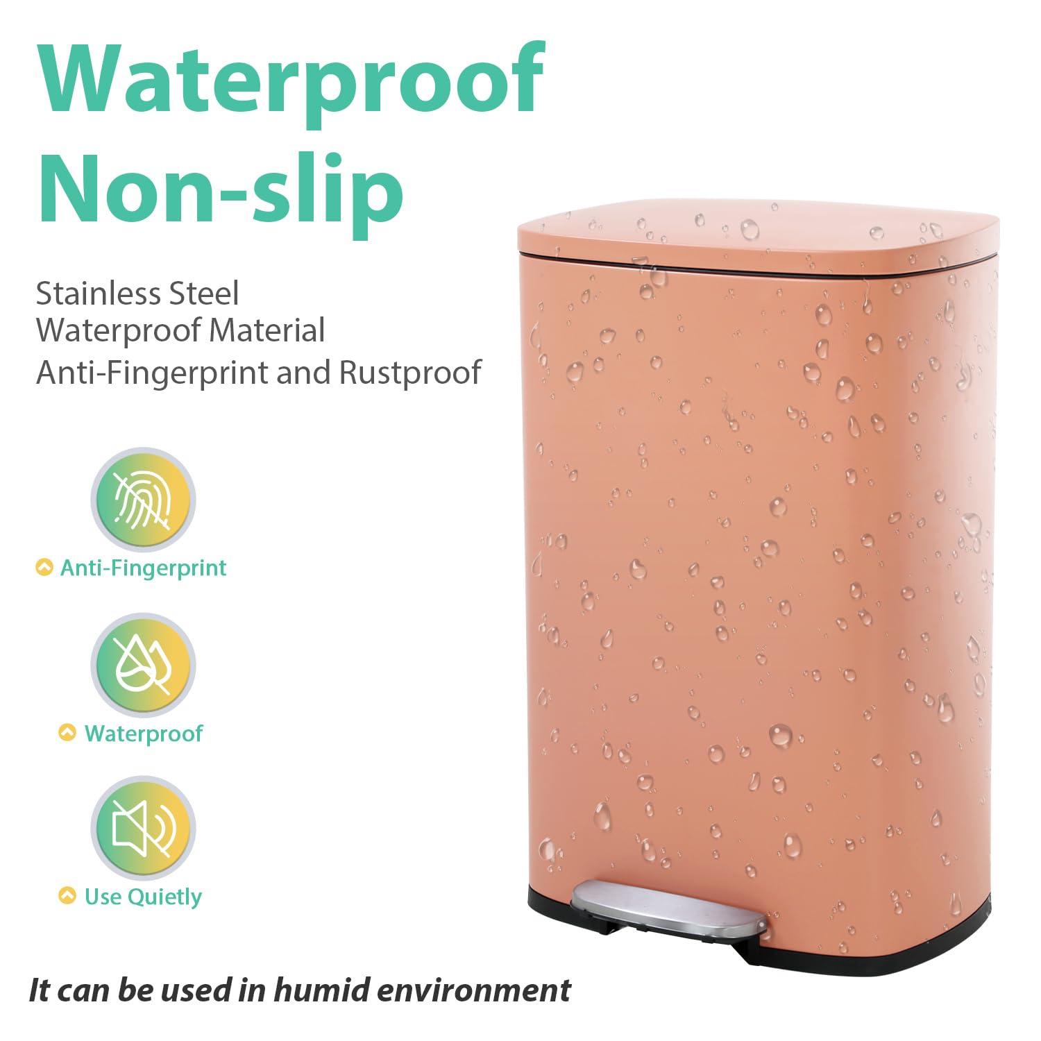 Sangdo Steel 13 Gallon Step on Trash Can | Wayfair