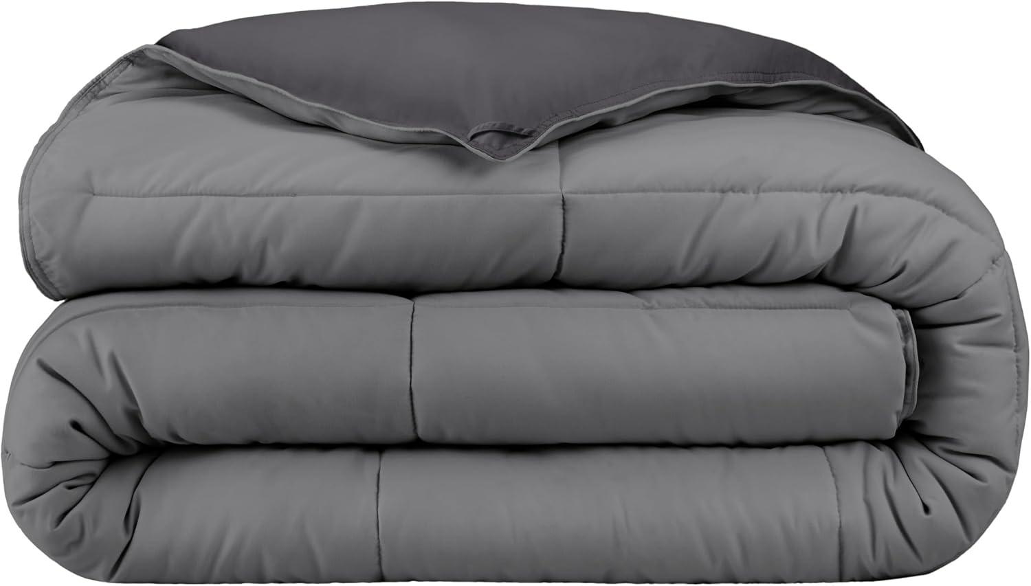 Bare Home Premium Ultra Soft Modern & Contemporary Box Stitch Comforter