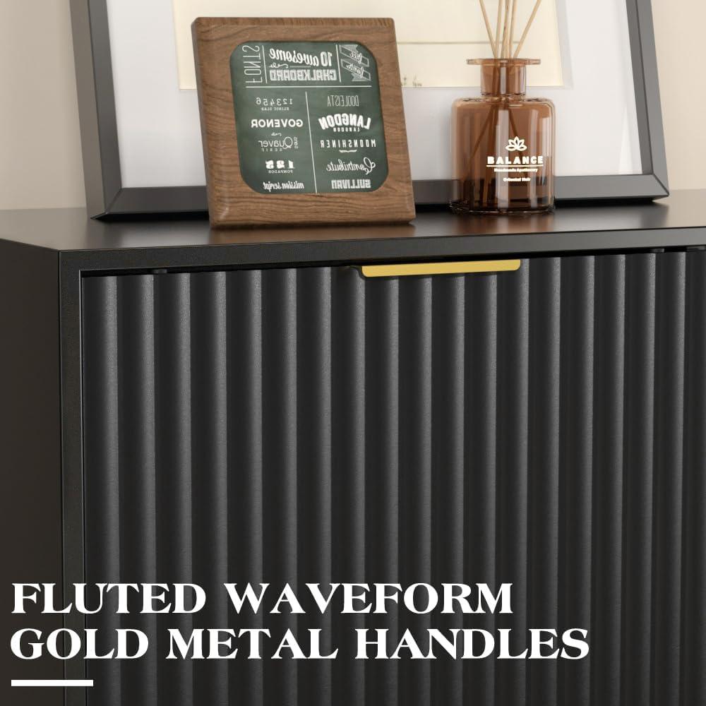 Mercer41 Modern TV Stand with Storage Cabinet  & Cable Management for TV up to 65''