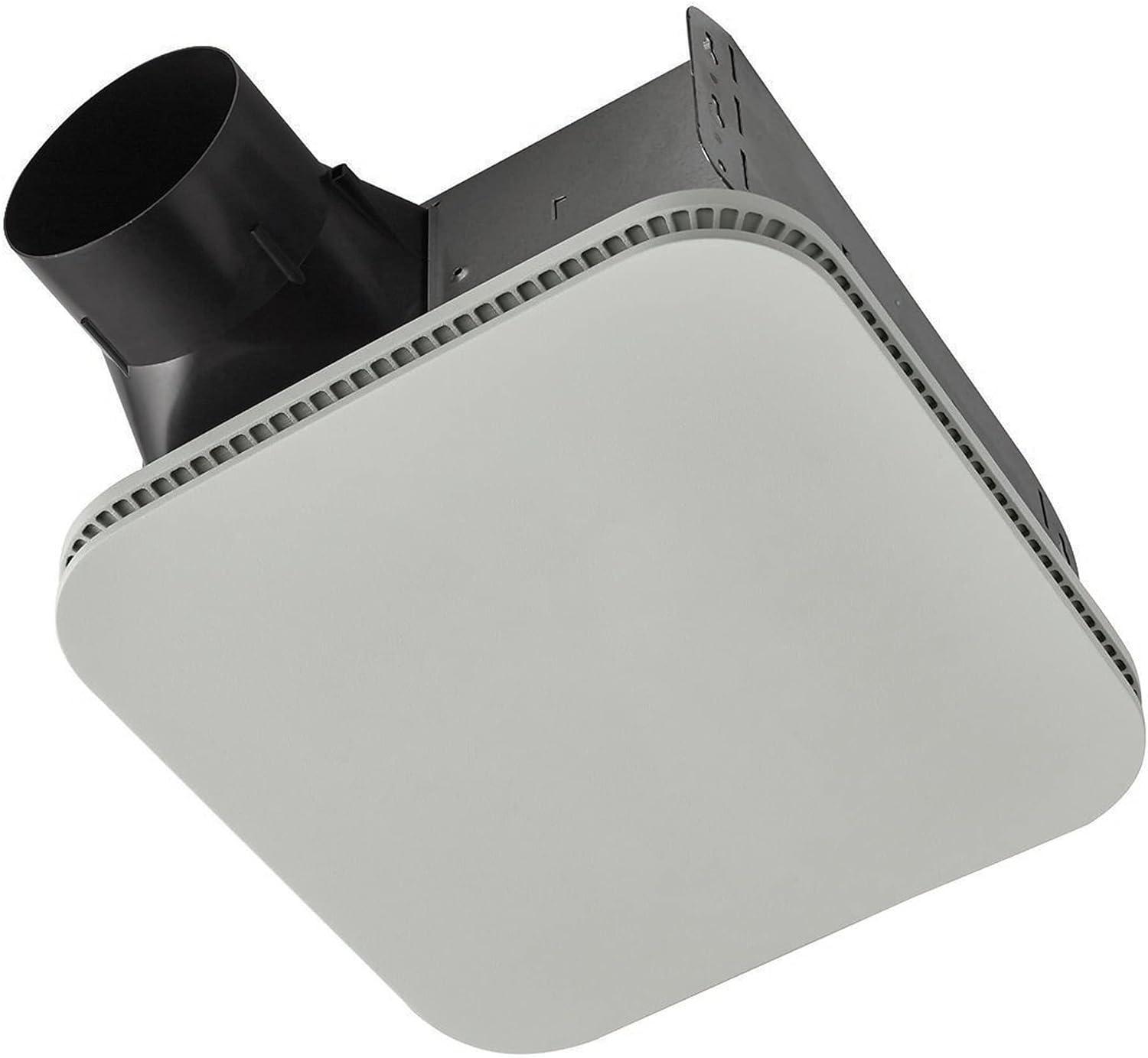 White Steel 80 CFM Bathroom Exhaust Fan