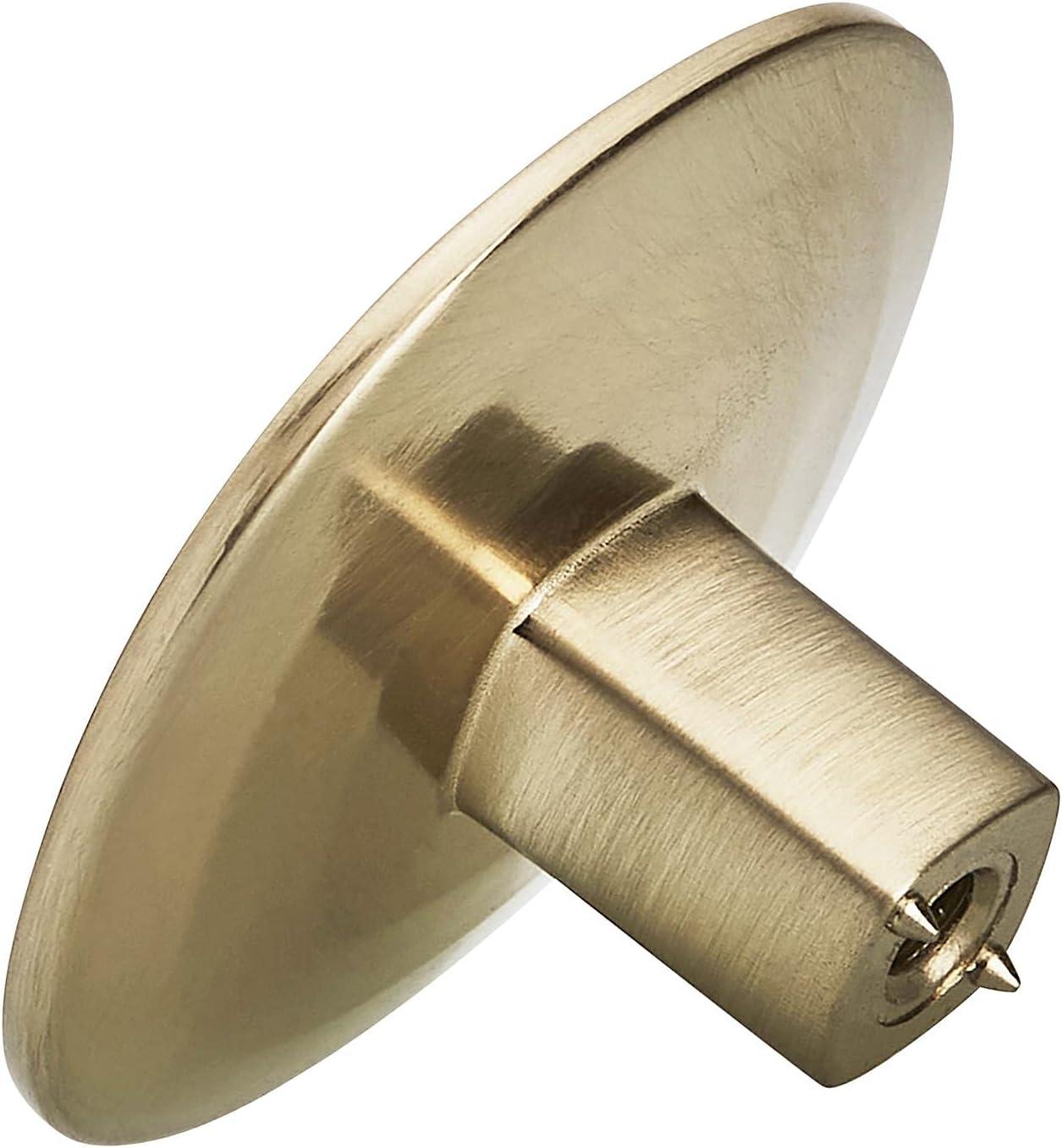 Golden Champagne Round Cabinet Knob with Smooth Curves