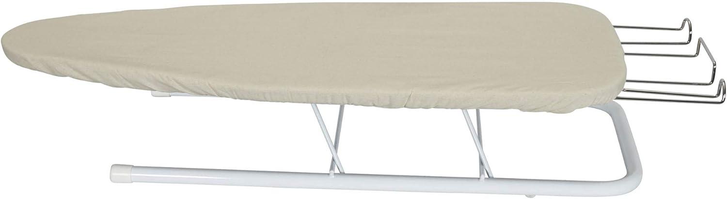 Household Essentials Portable Lightweight Tabletop Ironing Board with Retractable Iron Rest and 5mm Foam Pad