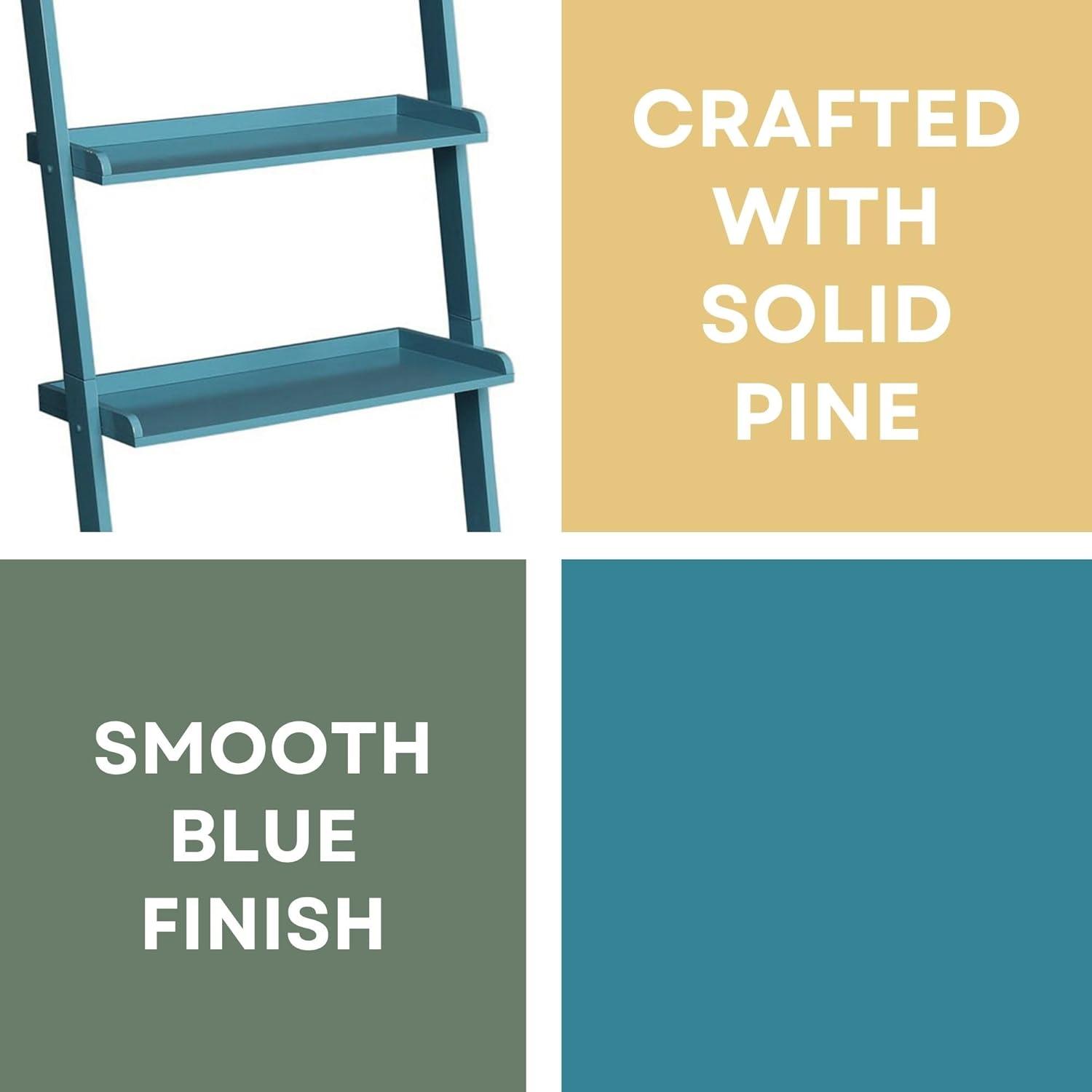 Convenience Concepts French Country Bookshelf Ladder, Blue