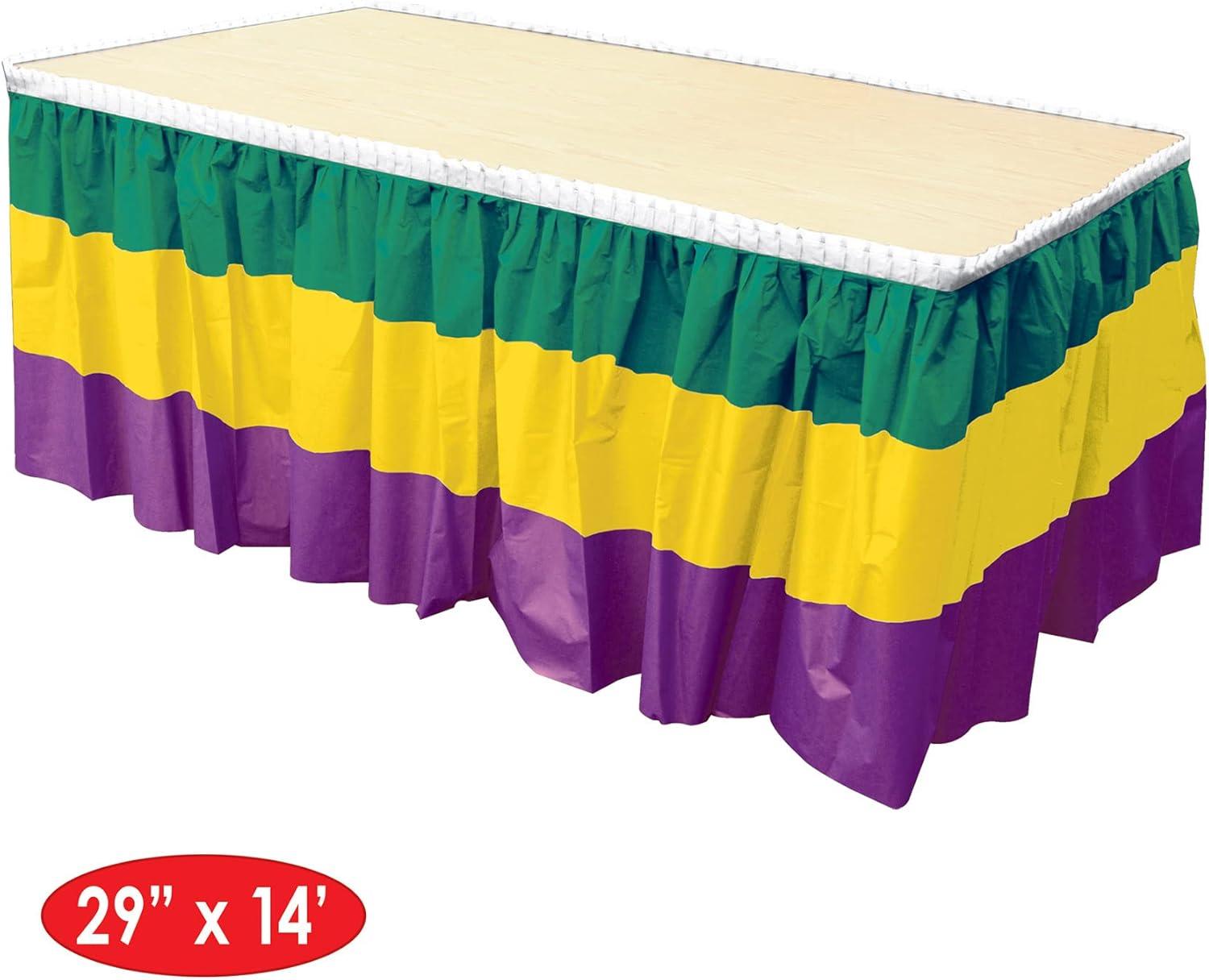 Beistle Mardi Gras Table Skirting