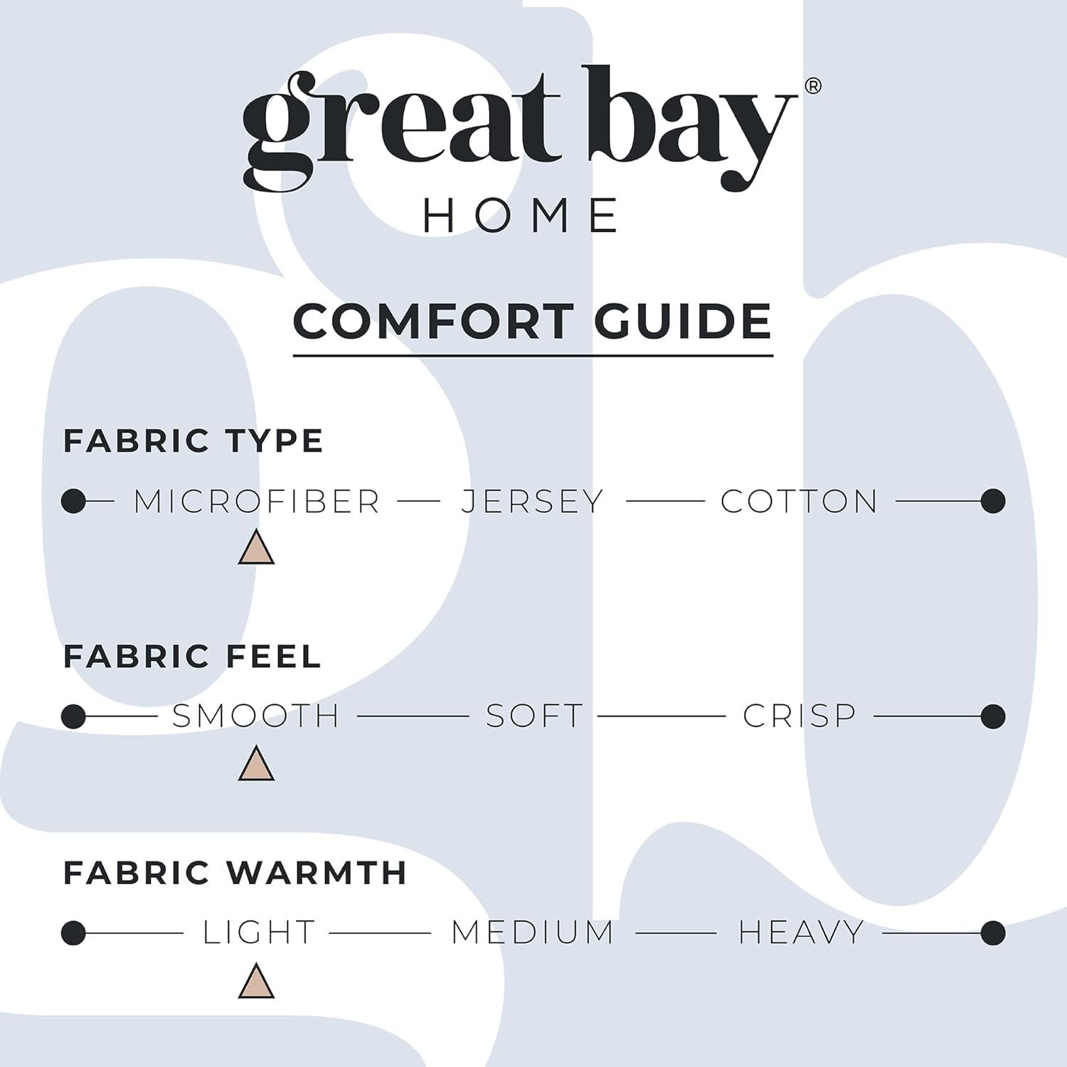 Striped Ultra-Soft Microfiber Sheet Set - Great Bay Home (Full, Light Grey)