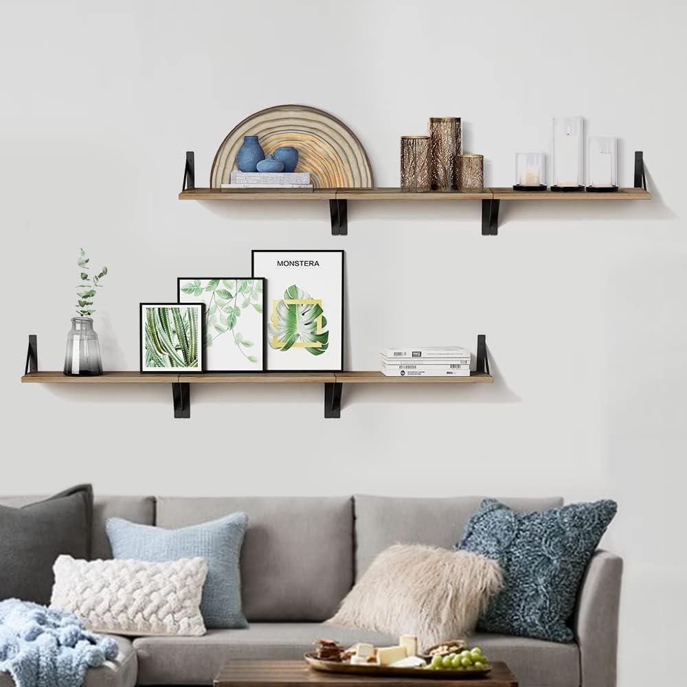 3 Piece Wood Floating Shelf