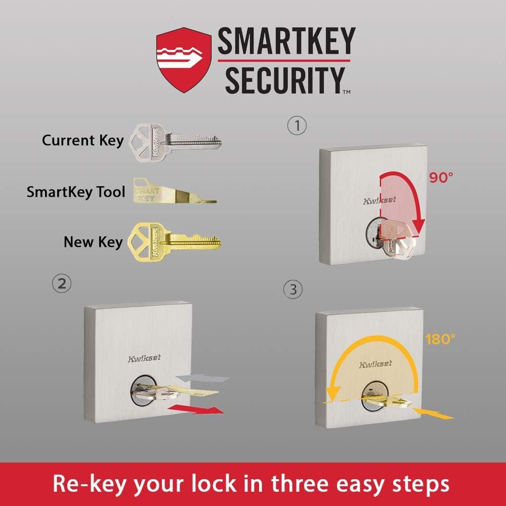 Vancouver Matte Black Keyed Entry Door Handleset with Halifax Passage Handle Featuring SmartKey Security