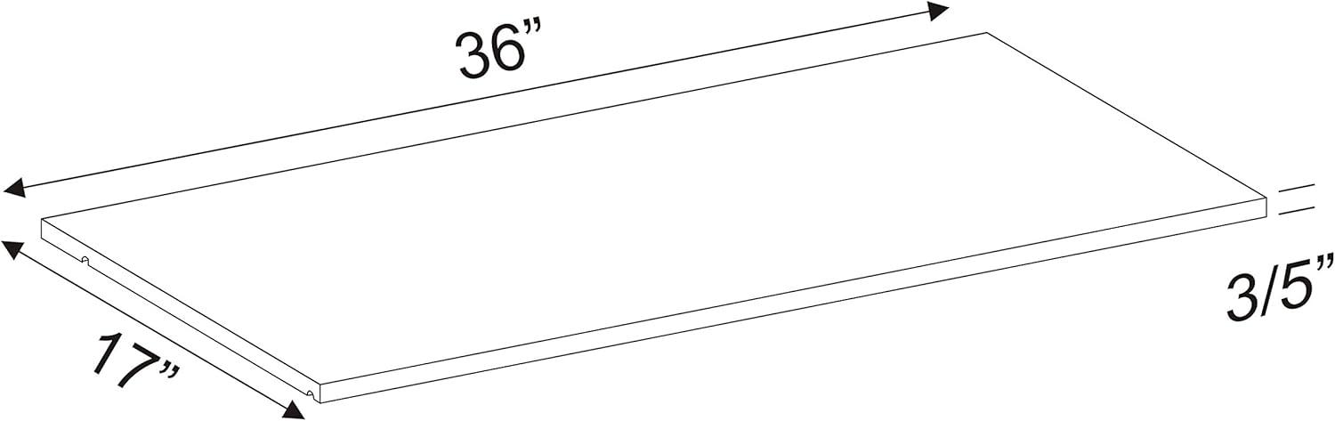 Winston Porter Primm 100% Solid Wood Large Shelf for Smart, Cosmo and Urban Wardrobe