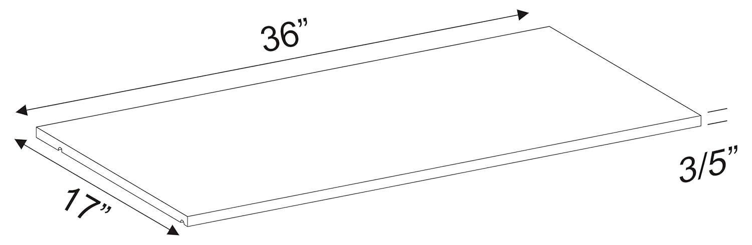 Winston Porter Primm 100% Solid Wood Large Shelf for Smart, Cosmo and Urban Wardrobe