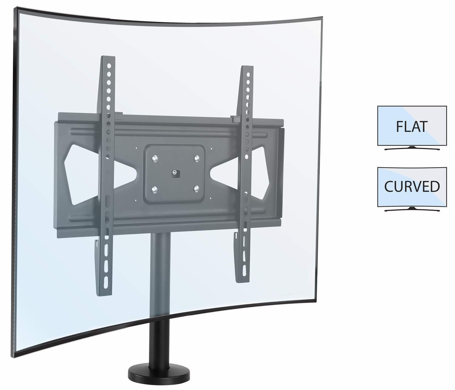 Mount-it Mount-It! Bolt Down TV Stand | Heavy Duty Swivel Table Top Desktop Mount For  32" - 55" VESA TVs