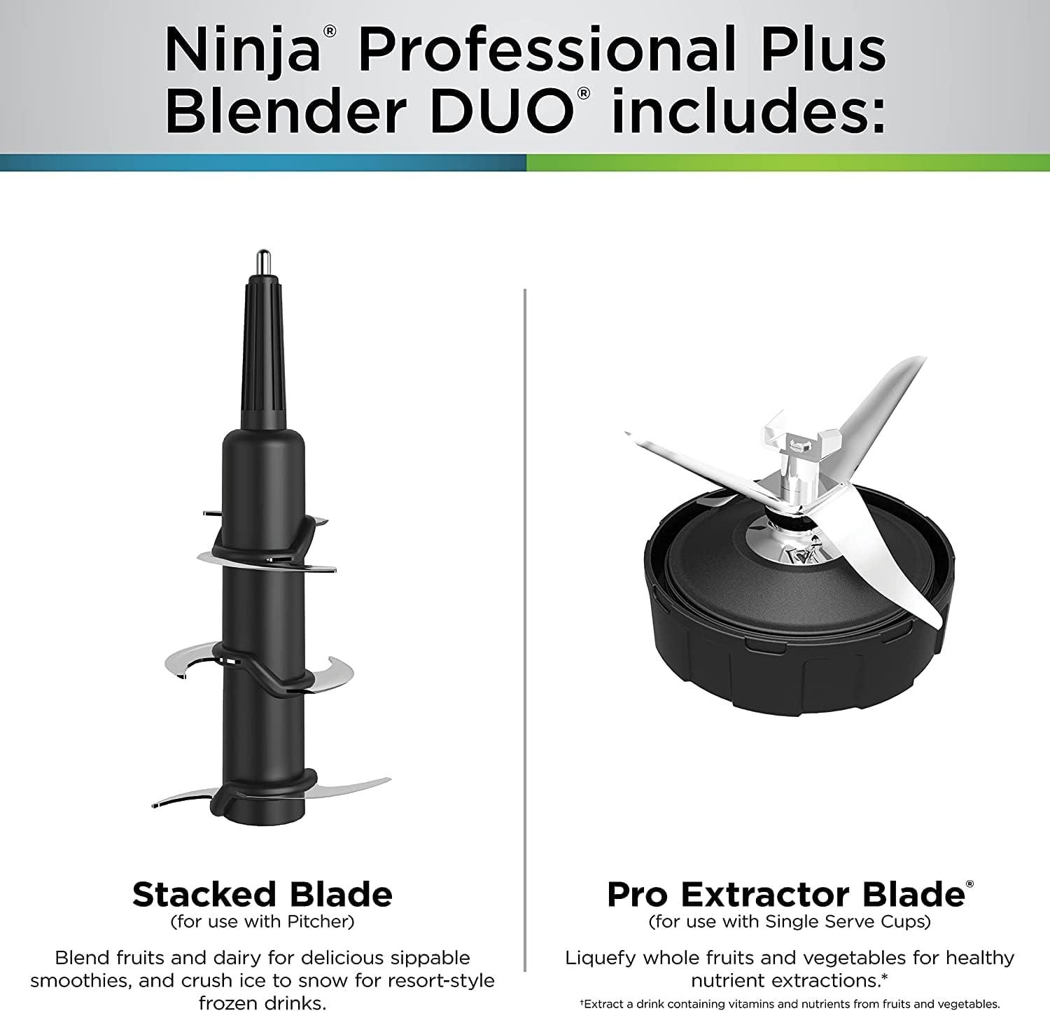 Ninja Ninja® Professional Plus Blender DUO® with 3 Auto-iQ® Programs for Smoothies, Frozen Drinks & Nutrient Extractions, 72 oz. Total Crushing Pitcher & (2) 24 oz. To-Go Cups