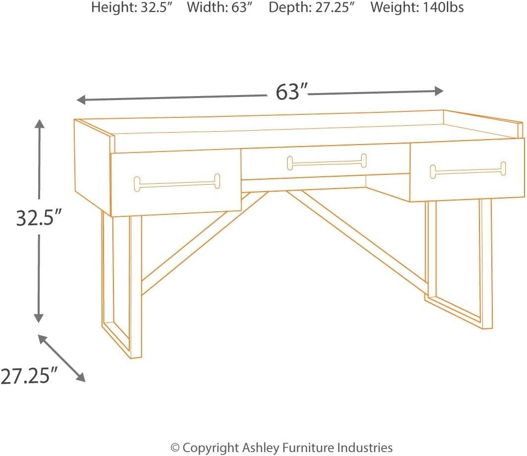 Signature Design by Ashley Contemporary Starmore 63" Home Office Desk Brown