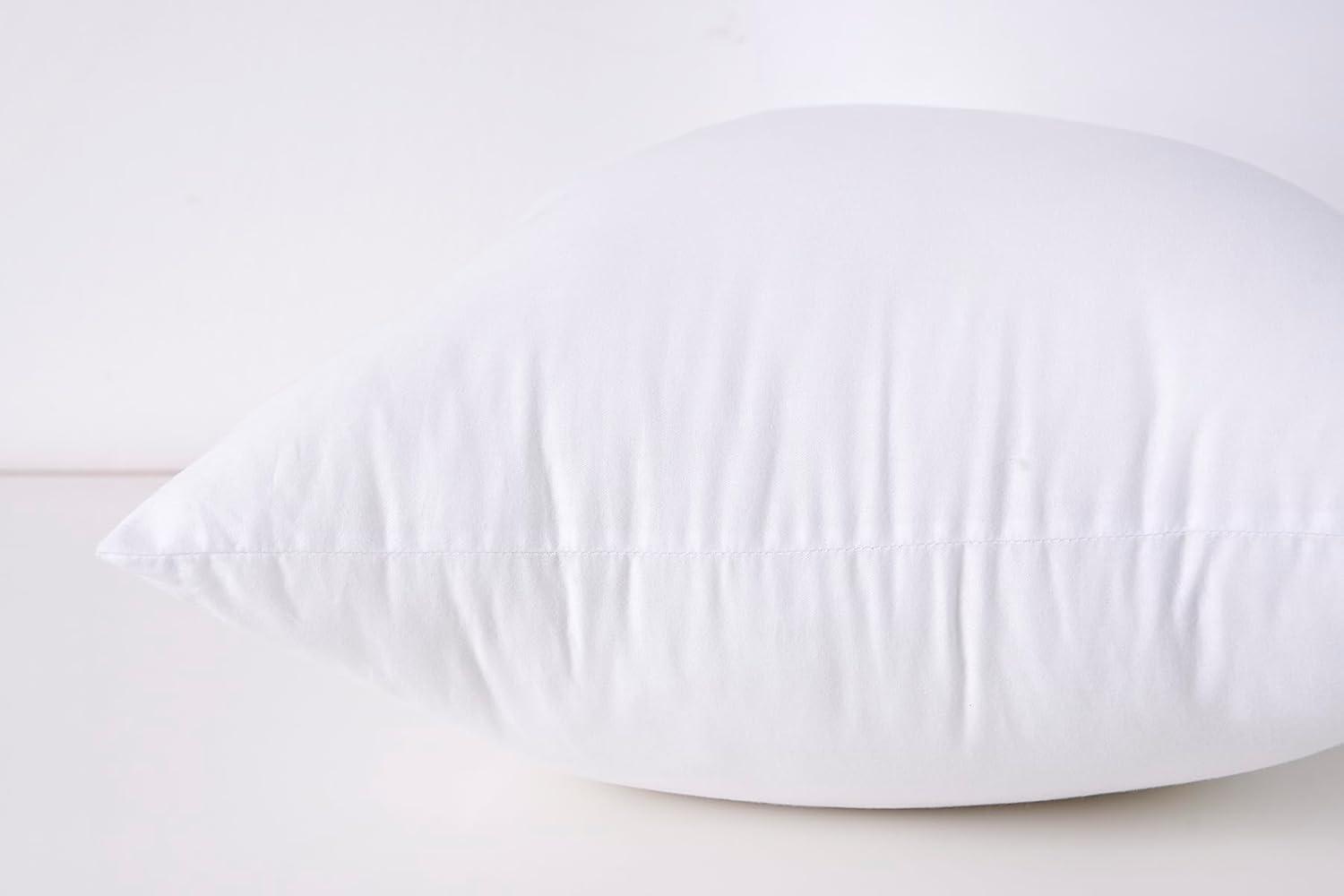 26'' White Cotton and Polyester Pillow Inserts Set of 2