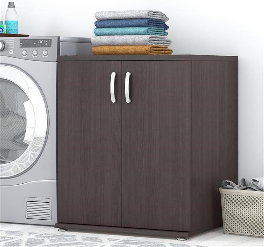 Bush Business Furniture Universal Laundry Room Storage Cabinet with Doors and Shelves