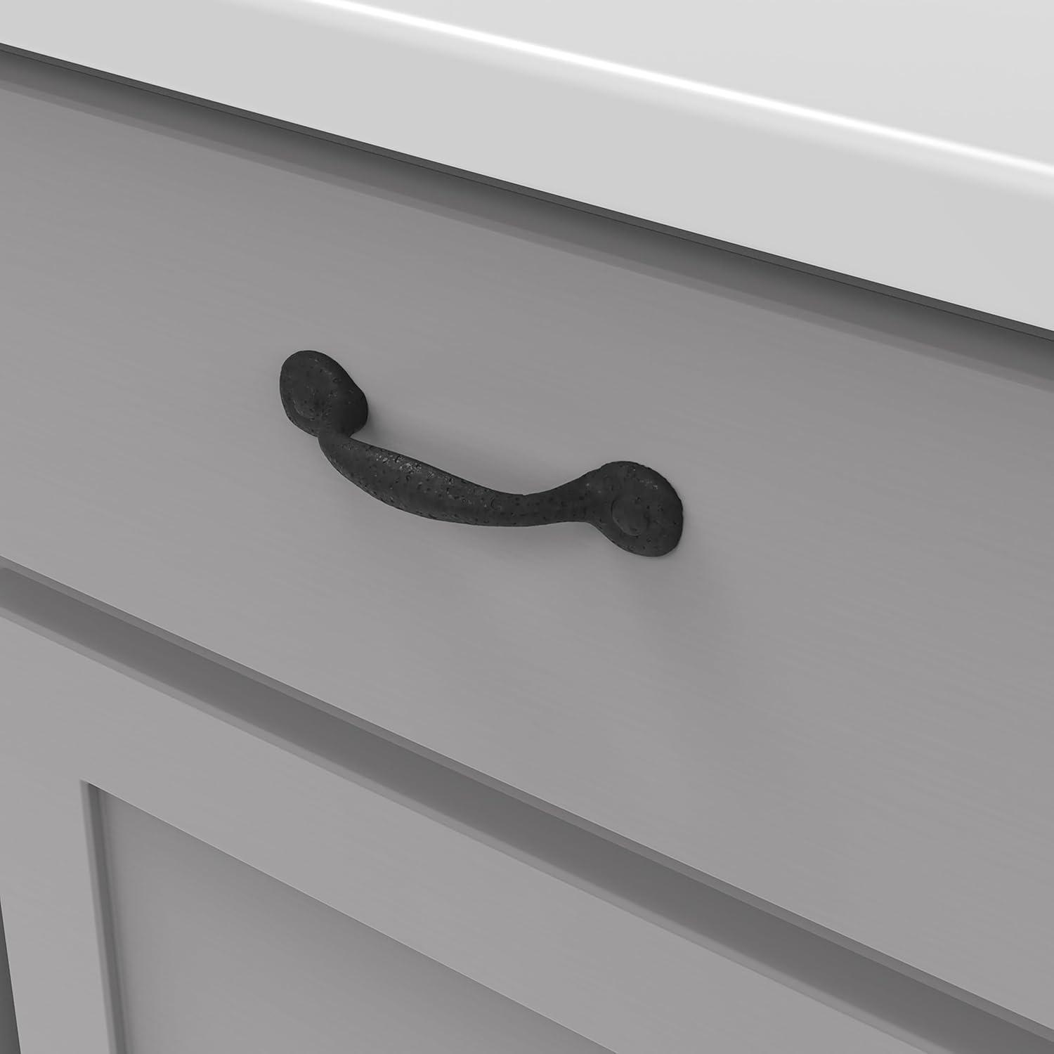 Refined Rustic Kitchen Cabinet Handles, Solid Core Drawer Pulls for Cabinet Doors, 3"