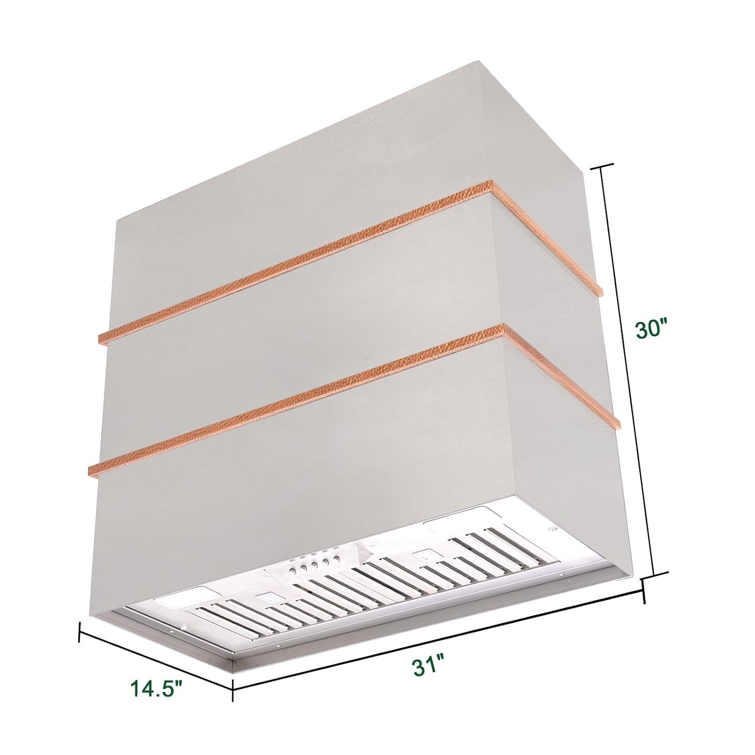 Akicon Akicon 30" Stainless Steel 600 CFM Ducted (Vented) Wall Mounted Required Range Hood AK-HS30HC-JBC