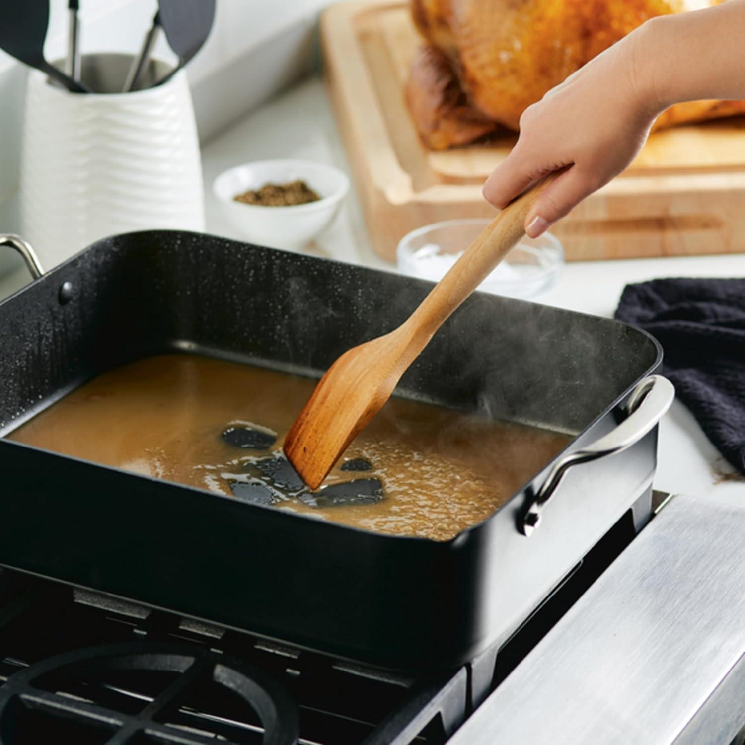 KitchenAid Hard-Anodized Aluminum Non-Stick Roasting Pan with Rack