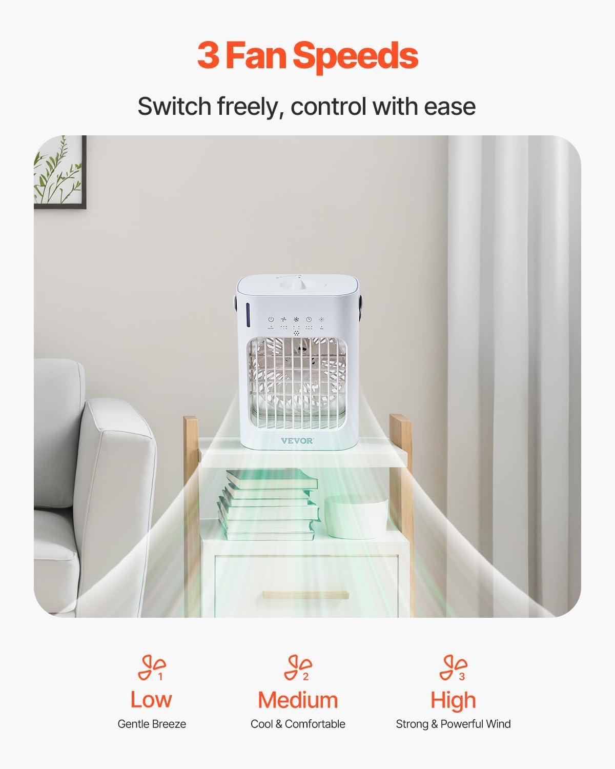 Stellweilan Tessberg Portable Air Conditioner 4-in-1 Evaporative Air Cooler 700ml Water Tank