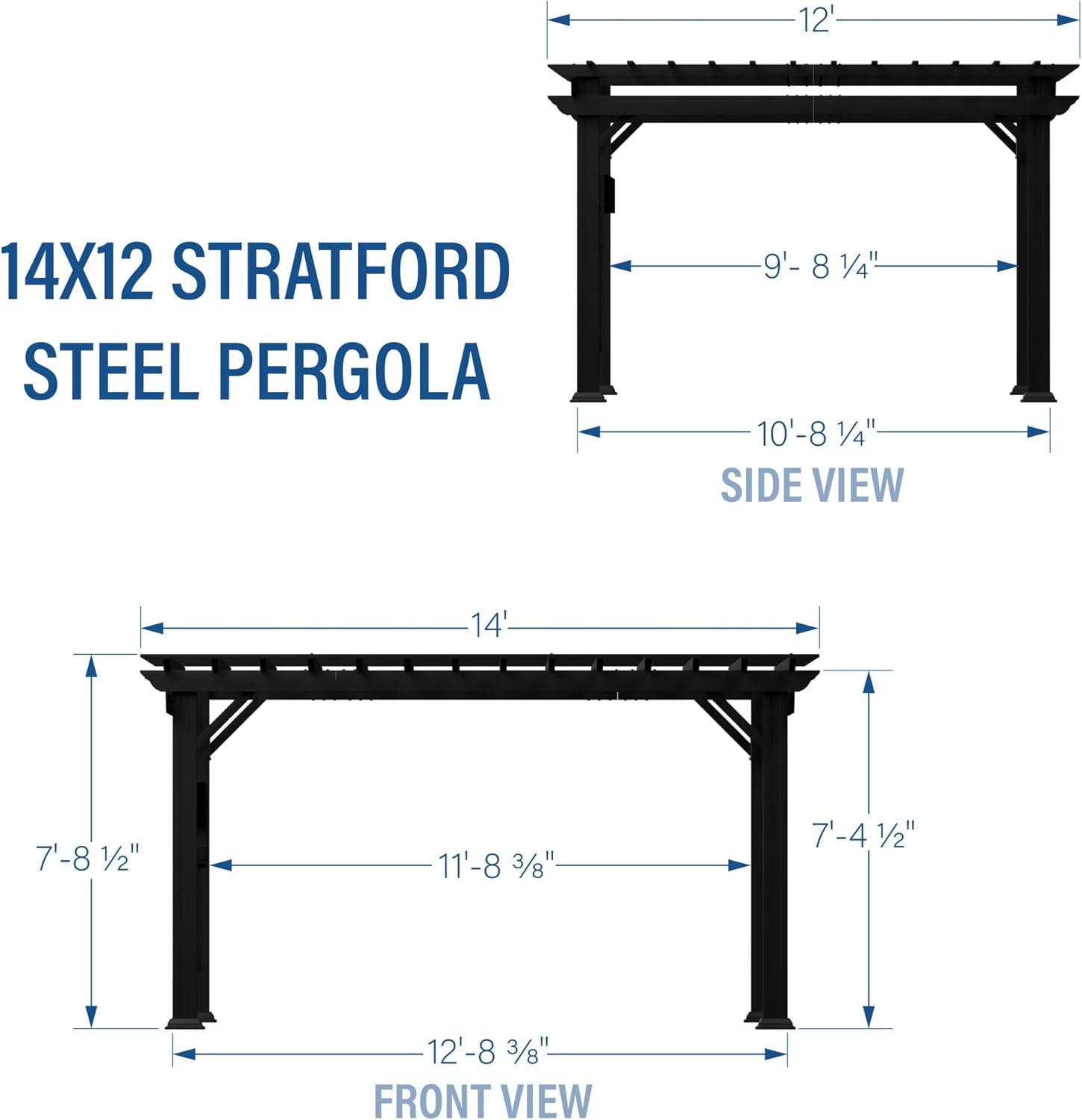 Backyard Discovery Backyard Discovery 14' x 12' Steel Traditional Pergola