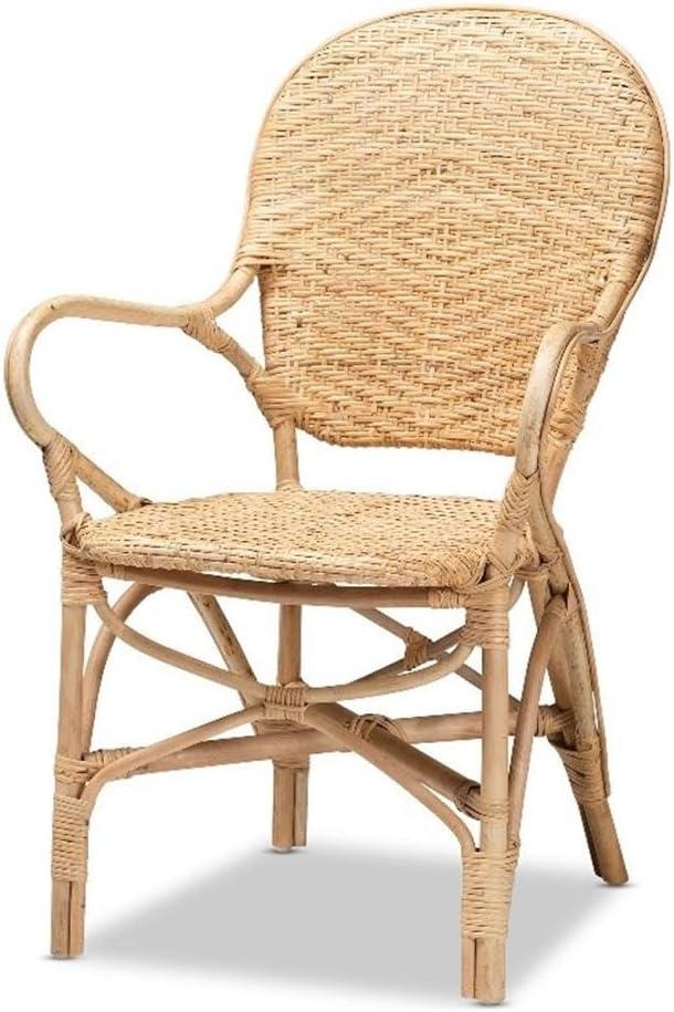 Genna Rattan Dining Chair Set Natural/Brown - bali & pari