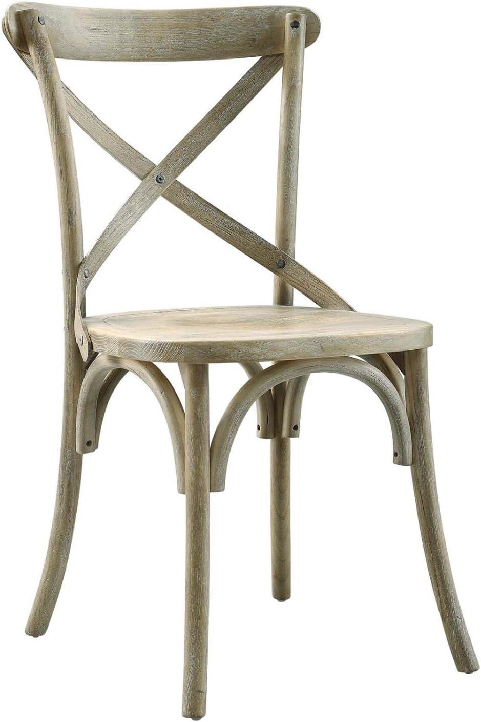 Modway Gear Dining Side Chair in Gray