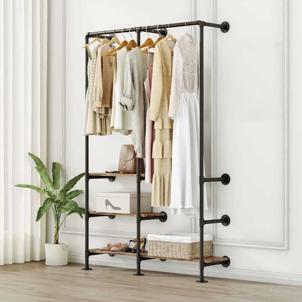 Metal Wall Mounted Clothes Rack