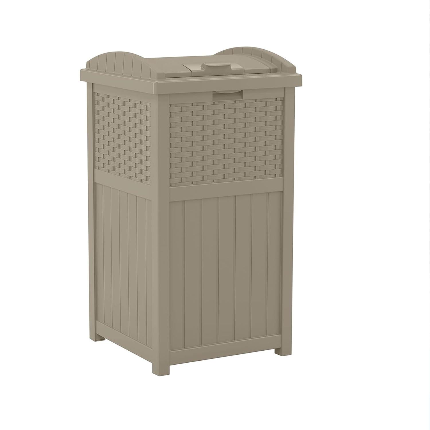 Suncast Suncast 33 Gallon Manual Lift Trash Hideaway Container