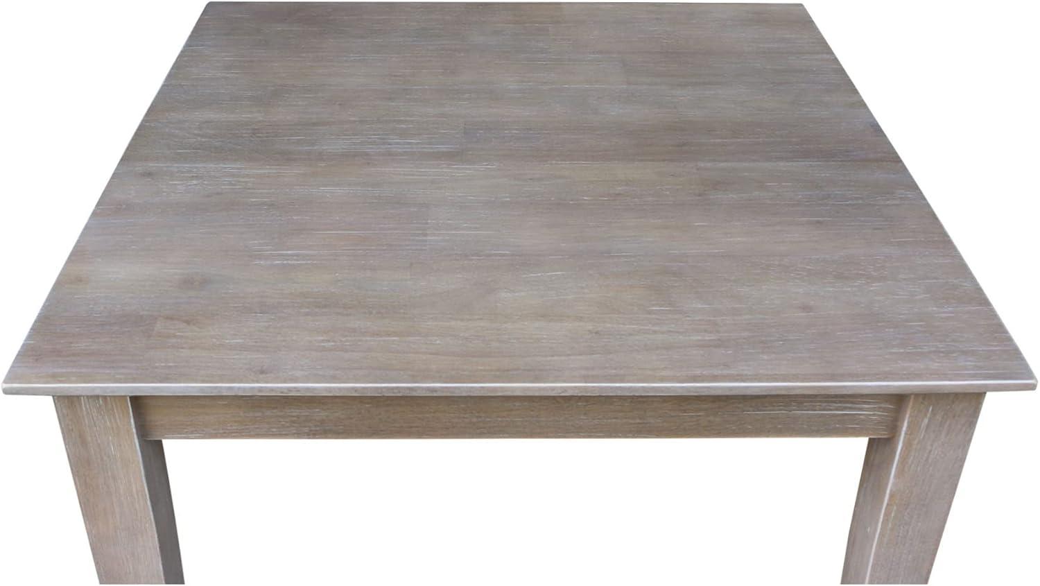 Solid Wood 30" X 30" Dining Table Weathered Gray - International Concepts