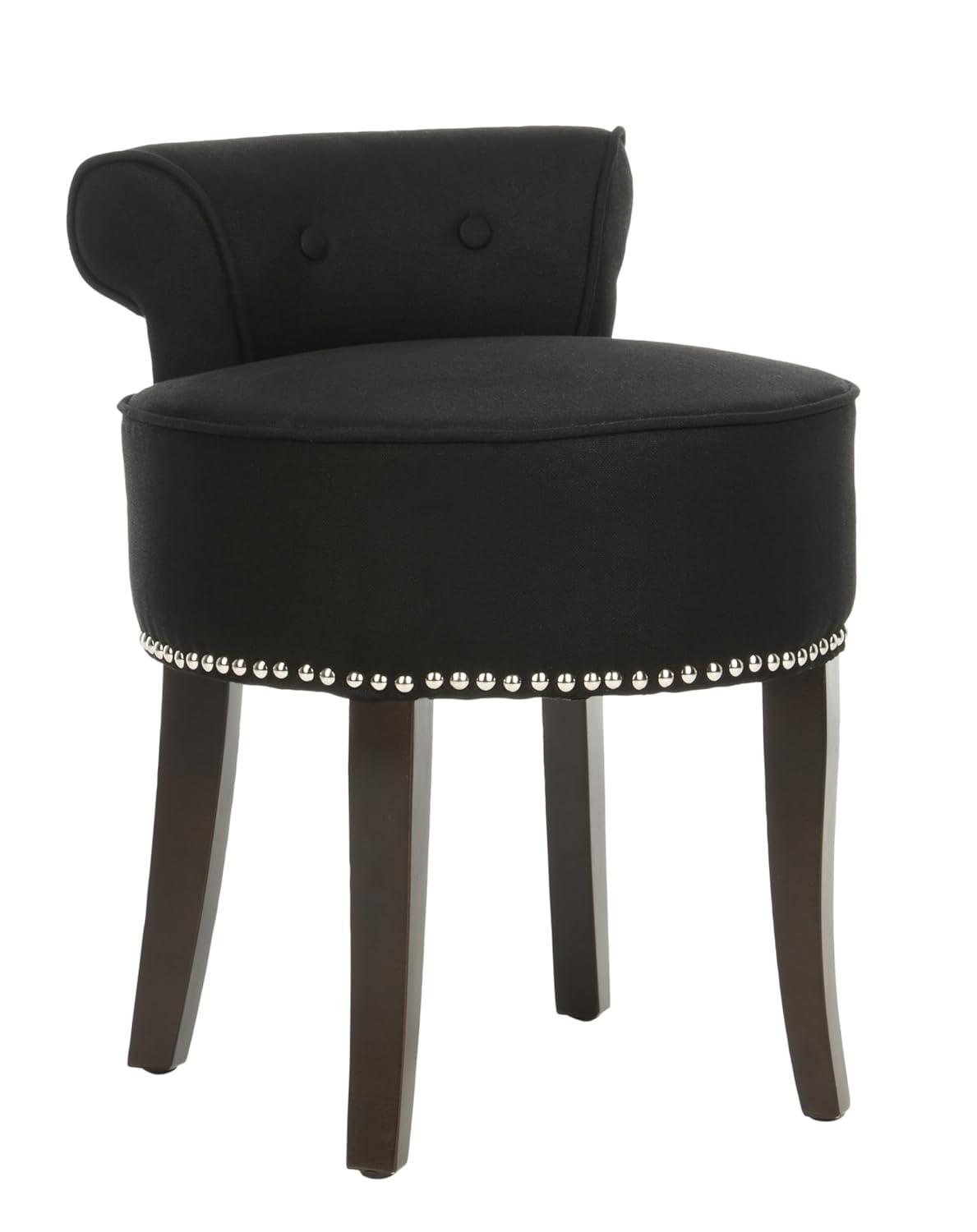 Georgia Vanity Stool - MCR4546 - Black - Safavieh