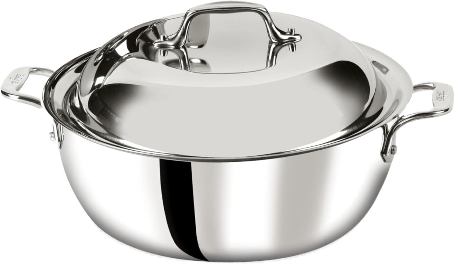 All-Clad D3 Stainless 3-ply Bonded Cookware, Dutch Oven, 5.5 quart
