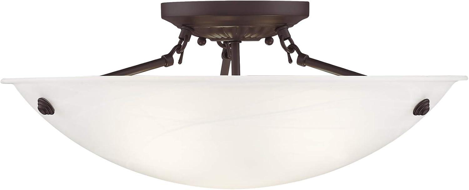 Livex Lighting Oasis 3 - Light Flush Mount in  Bronze