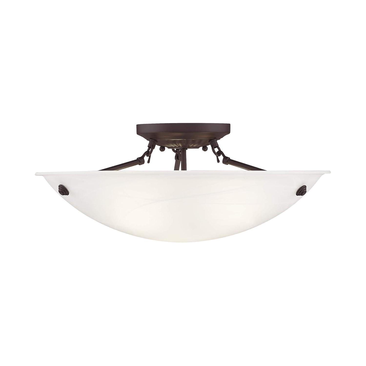 Livex Lighting Oasis 3 - Light Flush Mount in  Bronze