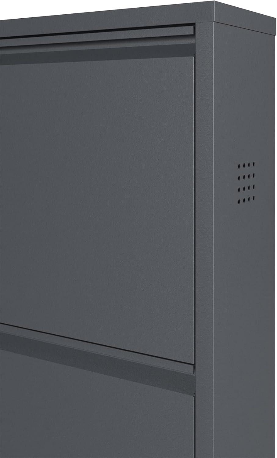 CEHA USA Antibacterial 4 Tier metal shoe cabinet side holes