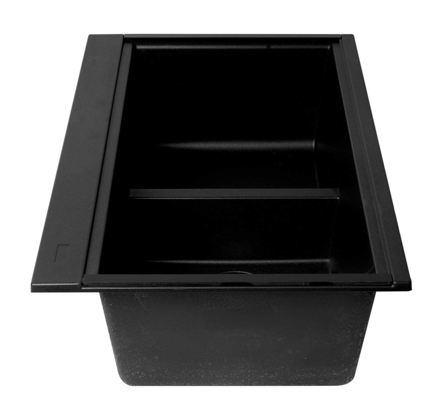 34'' L Double Bowl Granite Kitchen Sink