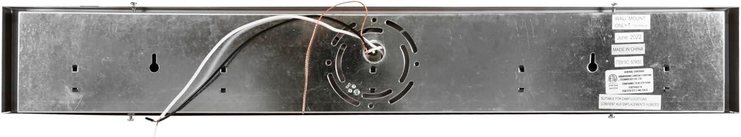 Design House 588582-BLK 5-Light Vanity Strip Light Contemporary Dimmable for Bathroom, Bedroom, Makeup Vanity, Matte Black