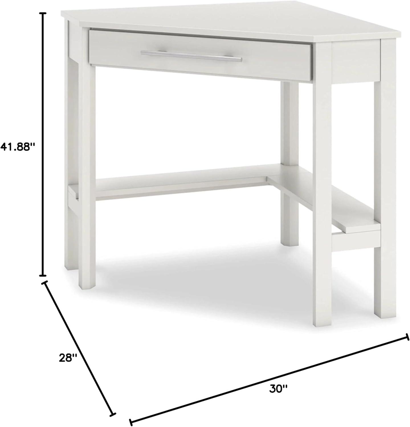 Keyiona Corner Solid Wood Base Writing Desk