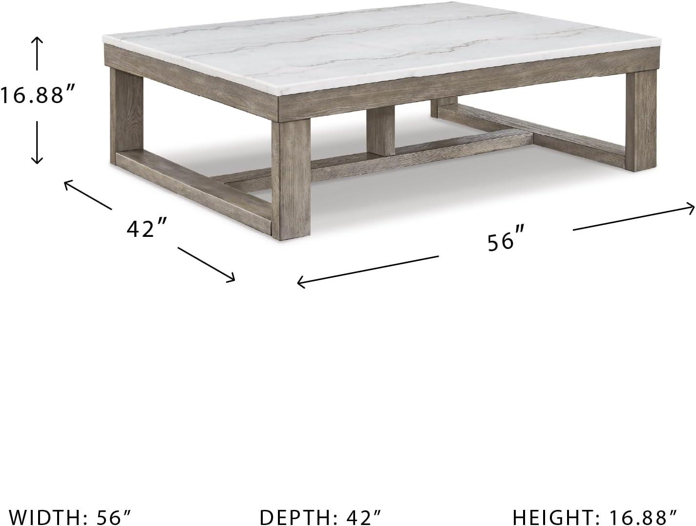 Signature Design by Ashley Loyaska Brown & Ivory Coffee Table