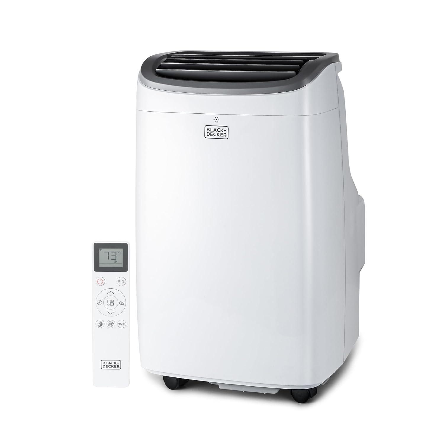 BLACK+DECKER BPACT10WT 5,500 BTU SACC/CEC (10,000 BTU ASHRAE) Portable Air Conditioner for Rooms up to 450 sq. ft.