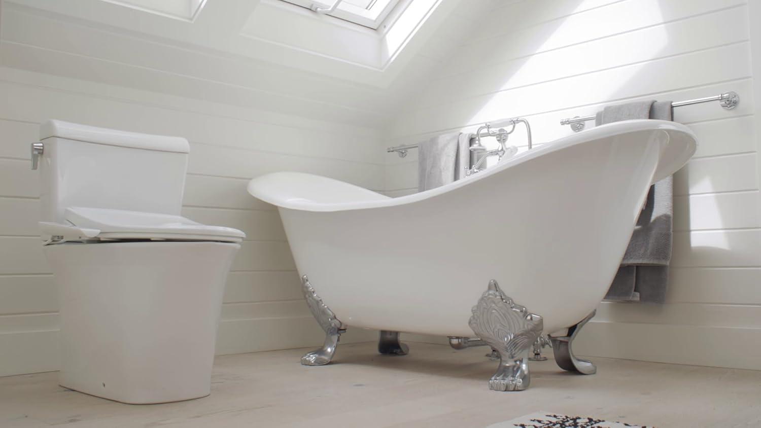 OmigoGS Essential Bidet Toilet Seat, Round White